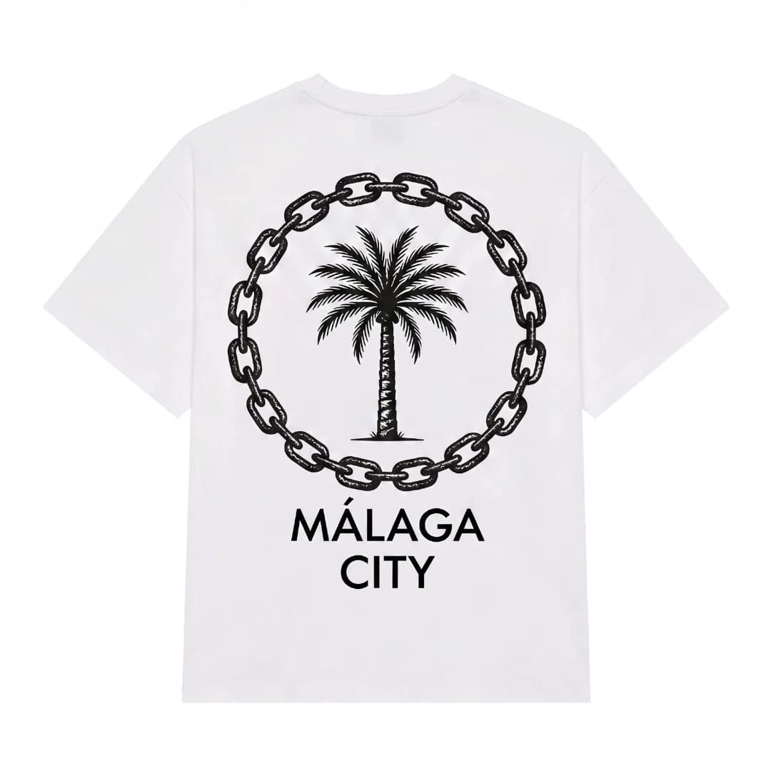 Imagen 3 de "Málaga City" Palm Tree T-Shirt